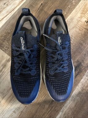 Allbirds Tree Flyer 2 Womens Size 8 Black & Blue Running Shoes